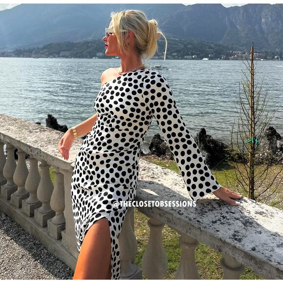 MANGO BLOGGER FAVE!!! Printed Long Dress NWT - Picture 6 of 16